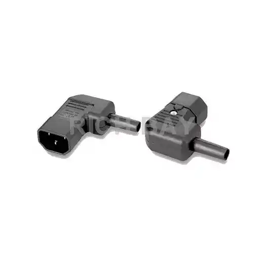IEC C14 right angle power plug