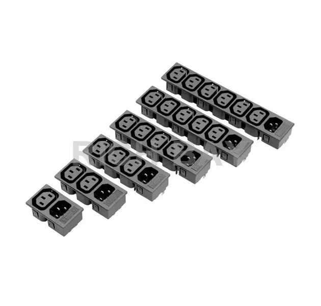 C13 Multi way IEC Outlet + C14 + Fuse