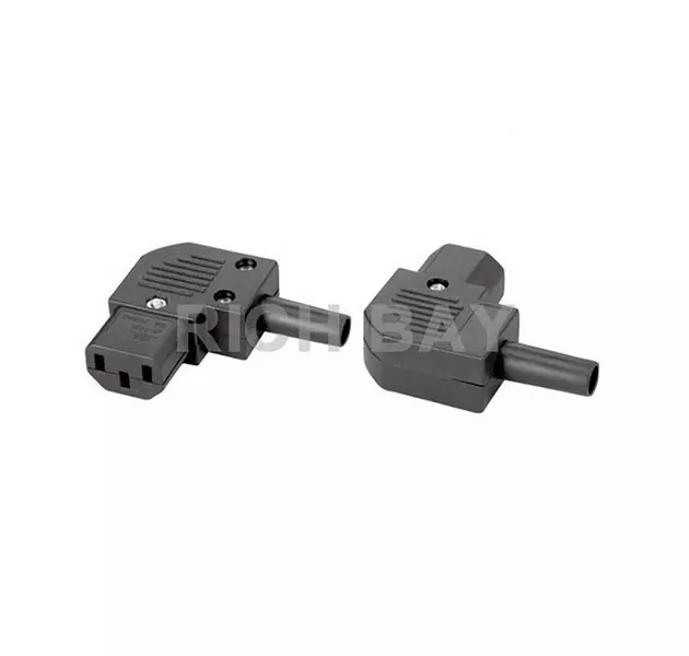 C13 right angle rewireble power plug 