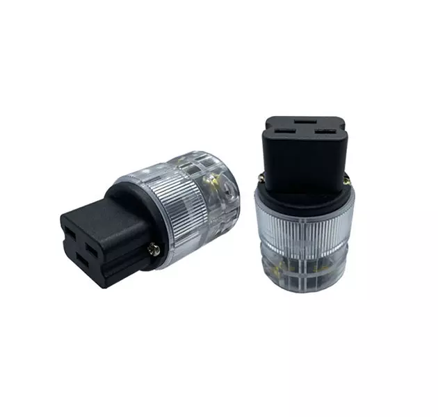 IEC C19, Rhodium plating, Transparent shell