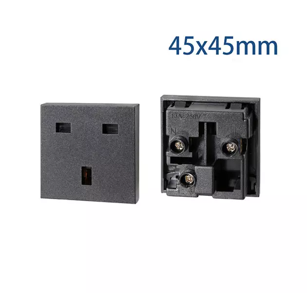BRITISH OUTLET 45x45mm 1U